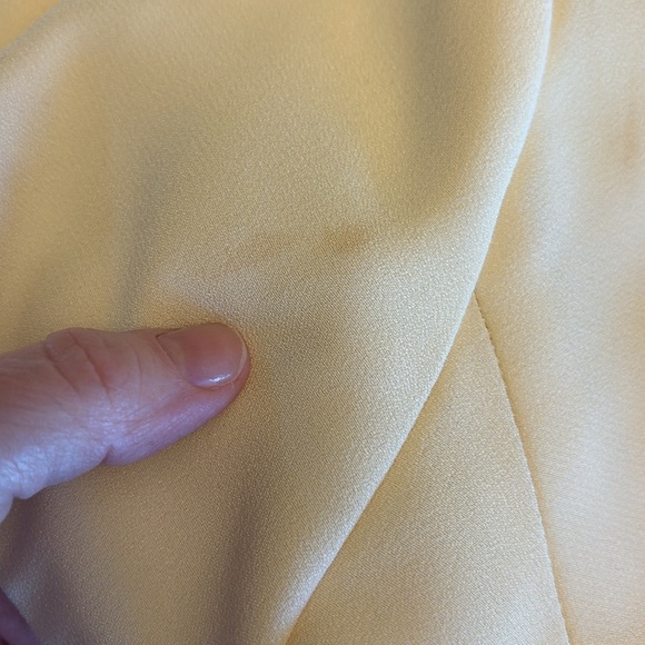 Papell Boutique Evening dress floor length short sleeves lined long slit Size 8P - Picture 14 of 16